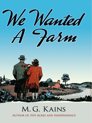 cover image of We Wanted a Farm